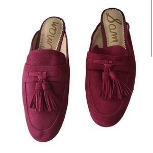 Sam Edelman ‘Paris’ Mule slides with tassels suede